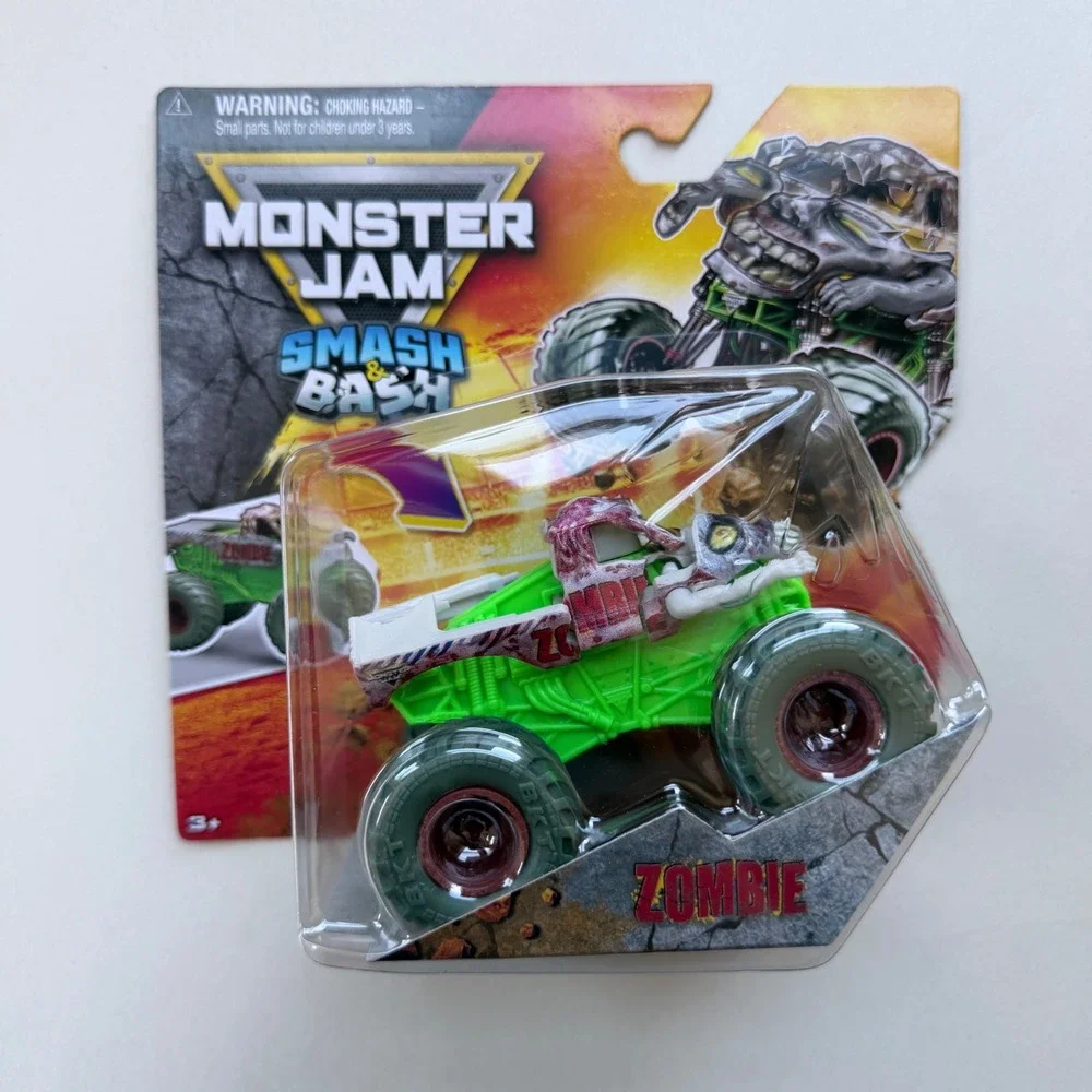 Monster Jam Smash & Bash Zombie Monster Truck 1:64 Scale Die-Cast Spin Master